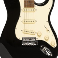Elektriskā ģitāra Strat Stagg SES-55 BLK