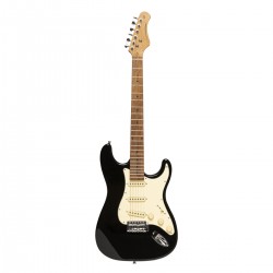 Elektriskā ģitāra Strat Stagg SES-55 BLK