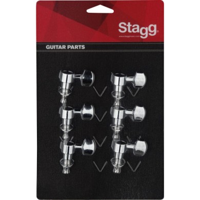 Machine heads 6 in-line Stagg KG673CR