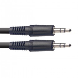 Kabelis mini jack(m) / mini jack(m), 3 m, Stagg SAC3MPSMPS SB