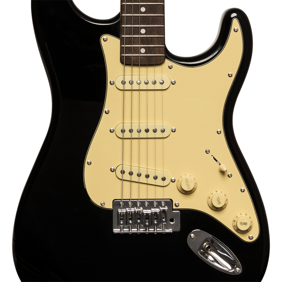 Elektriskā ģitāra Stratocaster master's tuning SES-30 BK Stagg