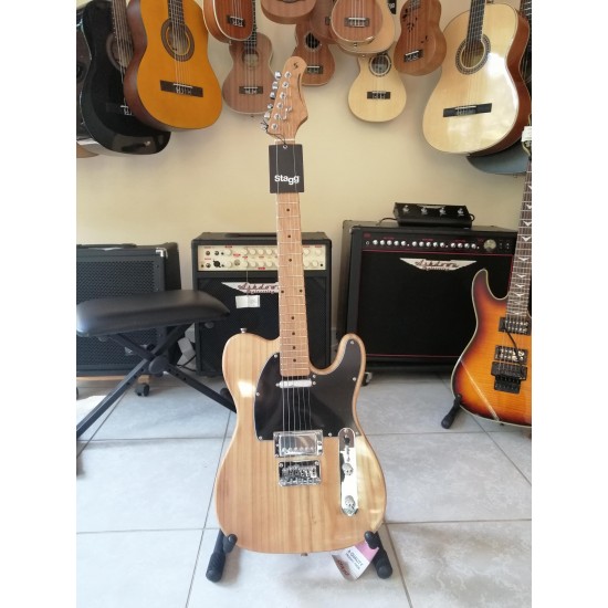 Elektriskā ģitāra Telecaster Stagg SET-PLUS NAT
