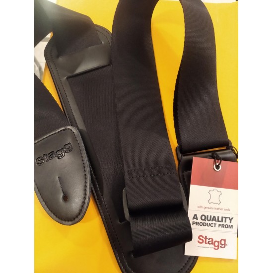 Ģitāras siksna Stagg SN5 SHP BLK