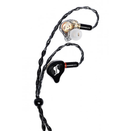 Ausīs ievietojamie in-ear monitora austiņas SPM-PRO BK Stagg ar augstākās kvalitātes hibrīdpārveidotājiem