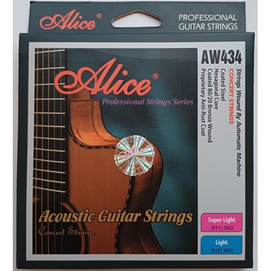 Akustiskās ģitāras stīgas Alice AW434P-L