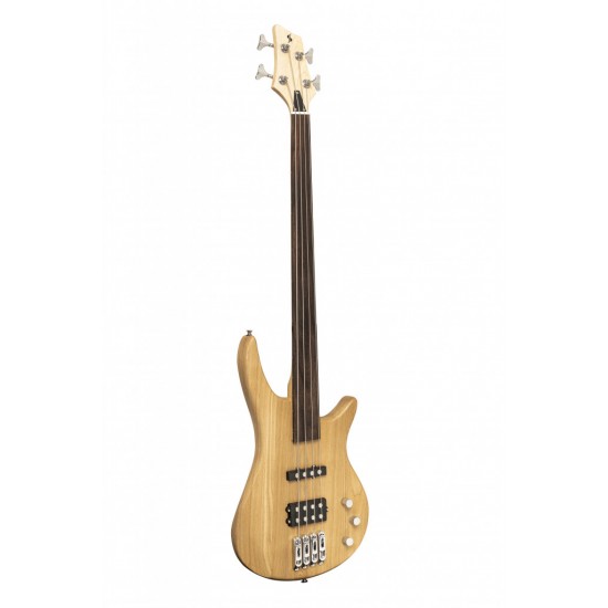 Bass guitar Stagg SBF-40 NAT FL