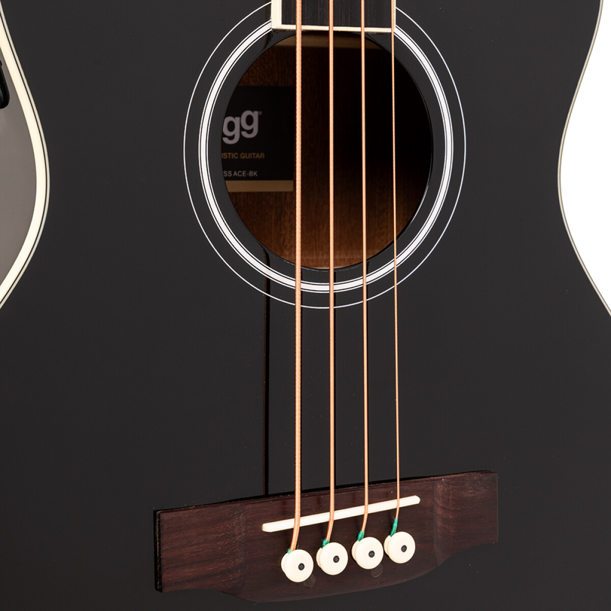 Basģitāra elektroakustiskā jumbo SA40BASS ACE-BK Stagg