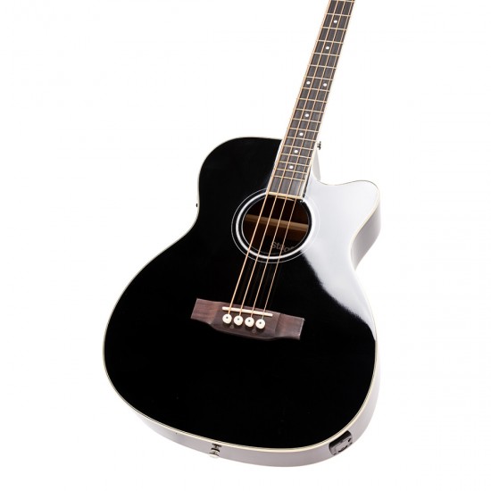 Basģitāra elektroakustiskā jumbo SA40BASS ACE-BK Stagg