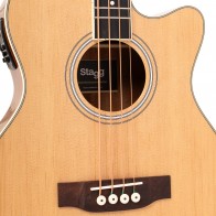 Basģitāra elektroakustiskā jumbo SA40BASS ACE-N Stagg