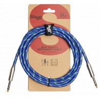 Ģitāras Instrumentu vads jack-jack 3m SGC3VT BL Stagg kabelis