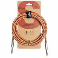 Ģitāras Instrumentu vads jack-jack 3m SGC3VT OR Stagg kabelis