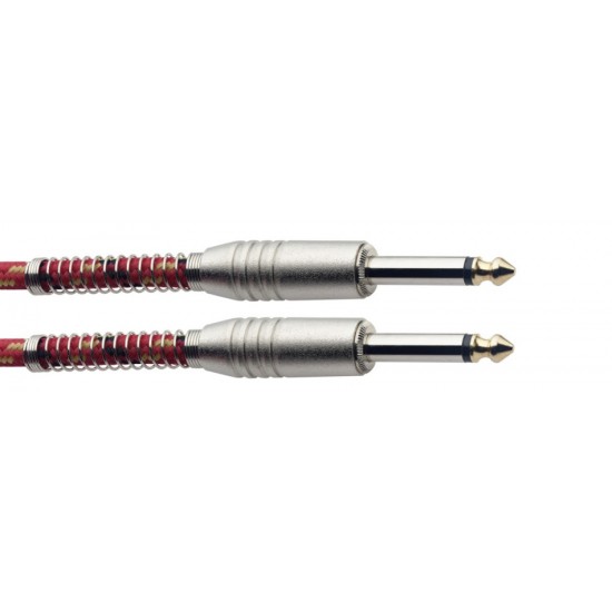 Ģitāras Instrumentu vads jack-jack 3m SGC3VT RD Stagg kabelis