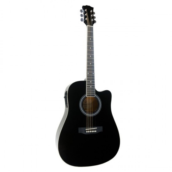 Acoustic guitar with preamp Condorwood AD-203 BK