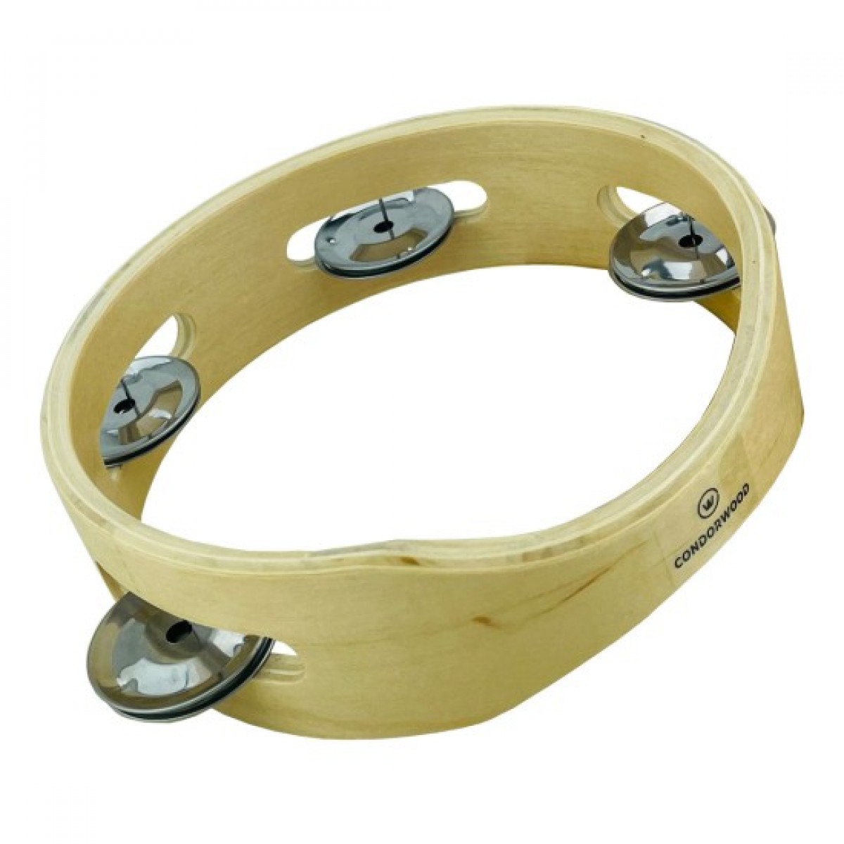 Tamburīns 4 pāri džingli, 15cm, STA-T106 Condrowood