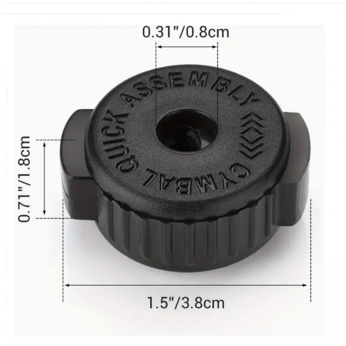 Šķīvju savilcējs Quick Cymbal stiprinājums 8mm 7Q-HP