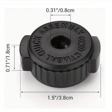 Quick Cymbal Plastic Nuts 8mm 7Q-HP
