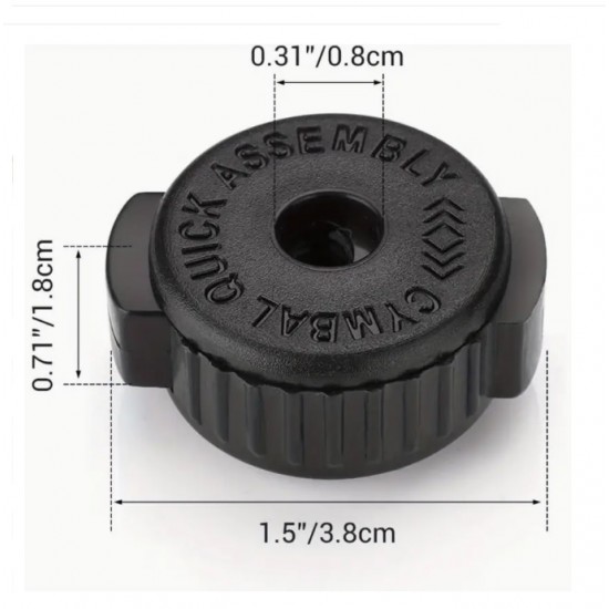 Quick Cymbal Plastic Nuts 8mm 7Q-HP