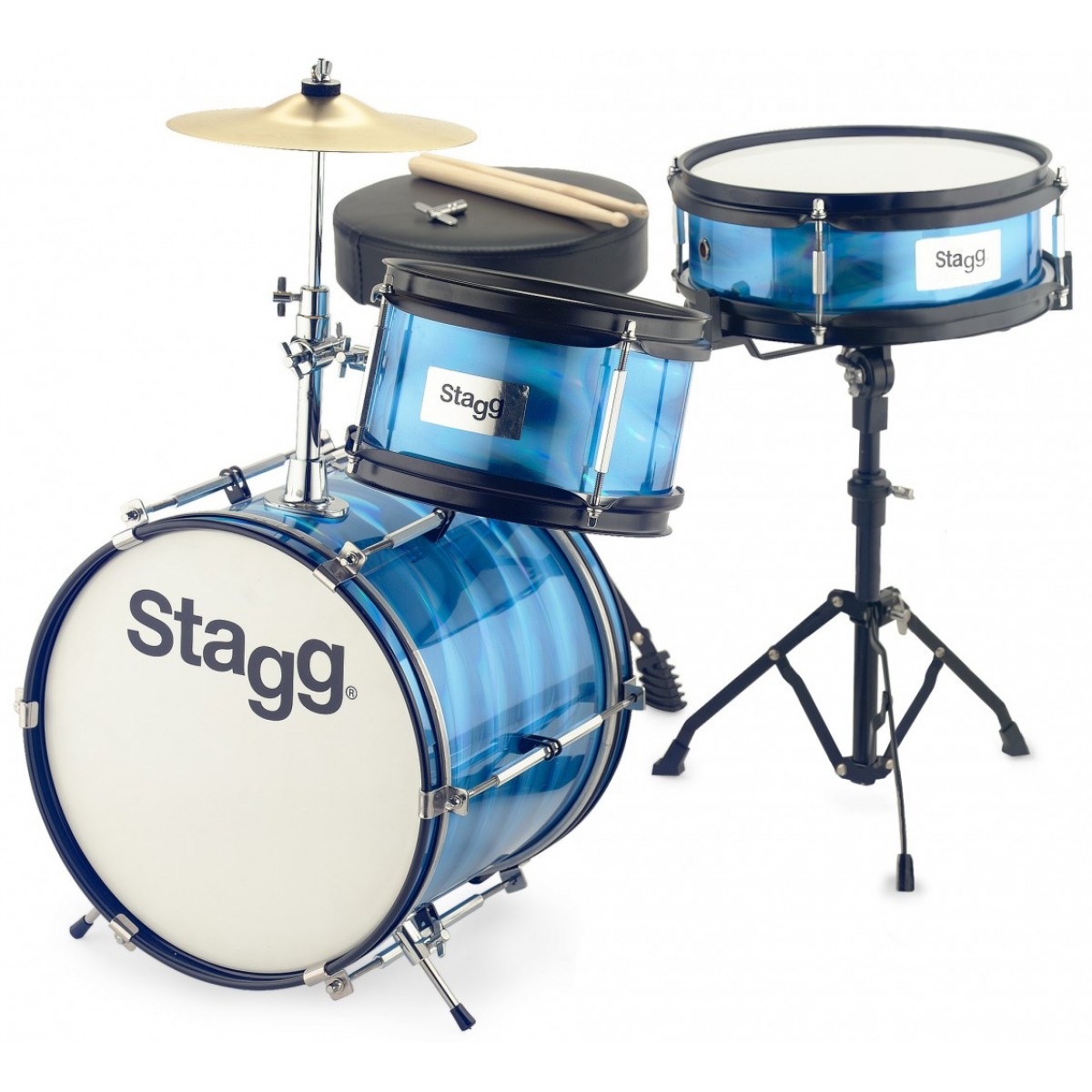 Bungu komplekts Stagg TIM JR 3/12B BL