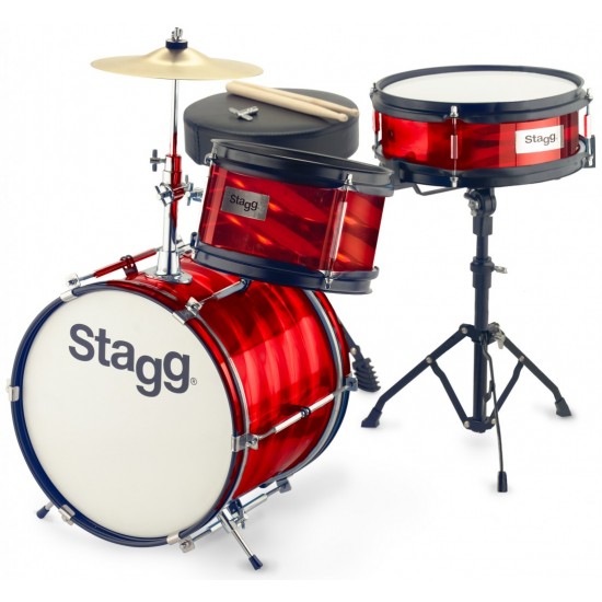 Drum set Stagg TIM JR 3/12B RD