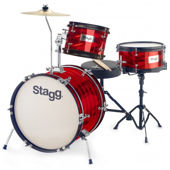 Drum set Stagg TIM JR 3/16B RD