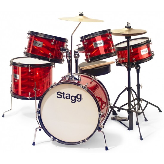 Drum set Stagg TIM JR 5/16B RD