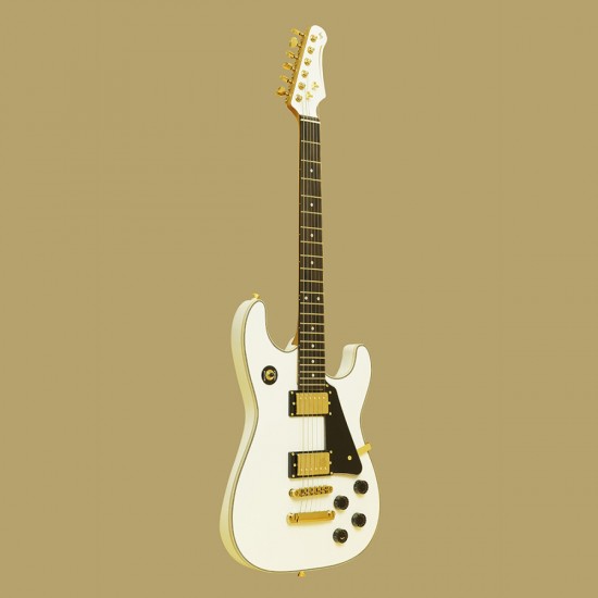 Elektriskā ģitāra Stagg 30TH LEGACY WH