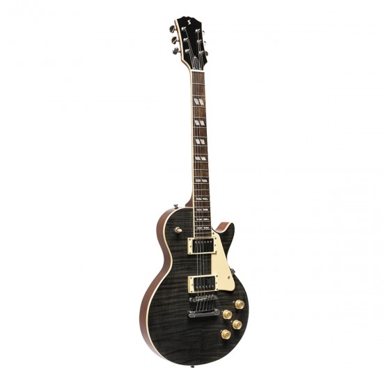 Elektriskā ģitāra Stagg SEL-DLX TR BLK