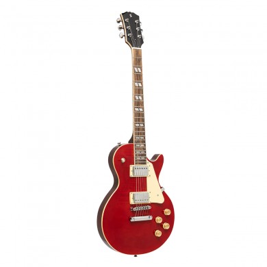 Elektriskā ģitāra Stagg SEL-DLX W RED