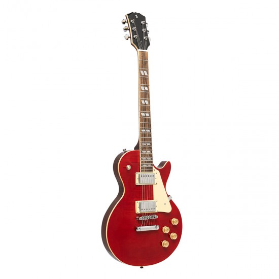 Elektriskā ģitāra Stagg SEL-DLX W RED