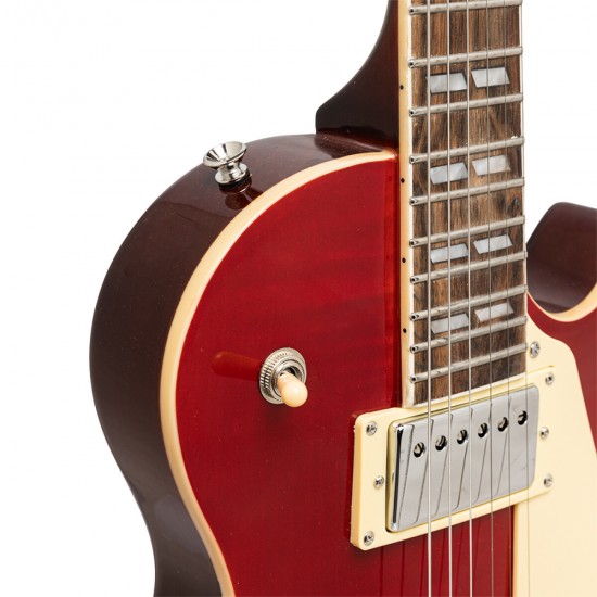 Elektriskā ģitāra Stagg SEL-DLX W RED
