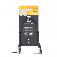 Patch kabelis jack/jack, 30 cm, Stagg NPC030LR