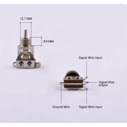 Pārslēdzējs Slēdzis 3-way H160 CR-BK Epiphone Toggle switch 