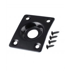 Ligzdas plāksne ar skrūvem stīgu instrumentiem Jack Plate F47 BK