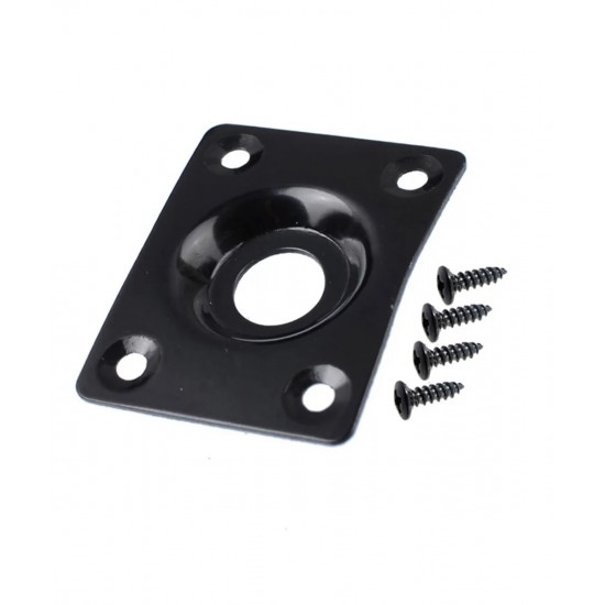 Ligzdas plāksne ar skrūvem stīgu instrumentiem Jack Plate F47 BK