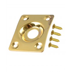 Ligzdas plāksne ar skrūvem stīgu instrumentiem Jack Plate F47 GD