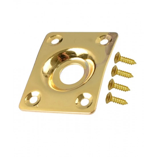 Ligzdas plāksne ar skrūvem stīgu instrumentiem Jack Plate F47 GD