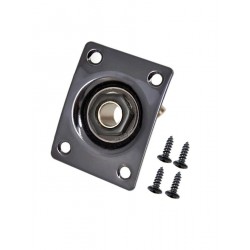Ligzdas plāksne ar skrūvem stīgu instrumentiem Jack Plate F47 jack BK