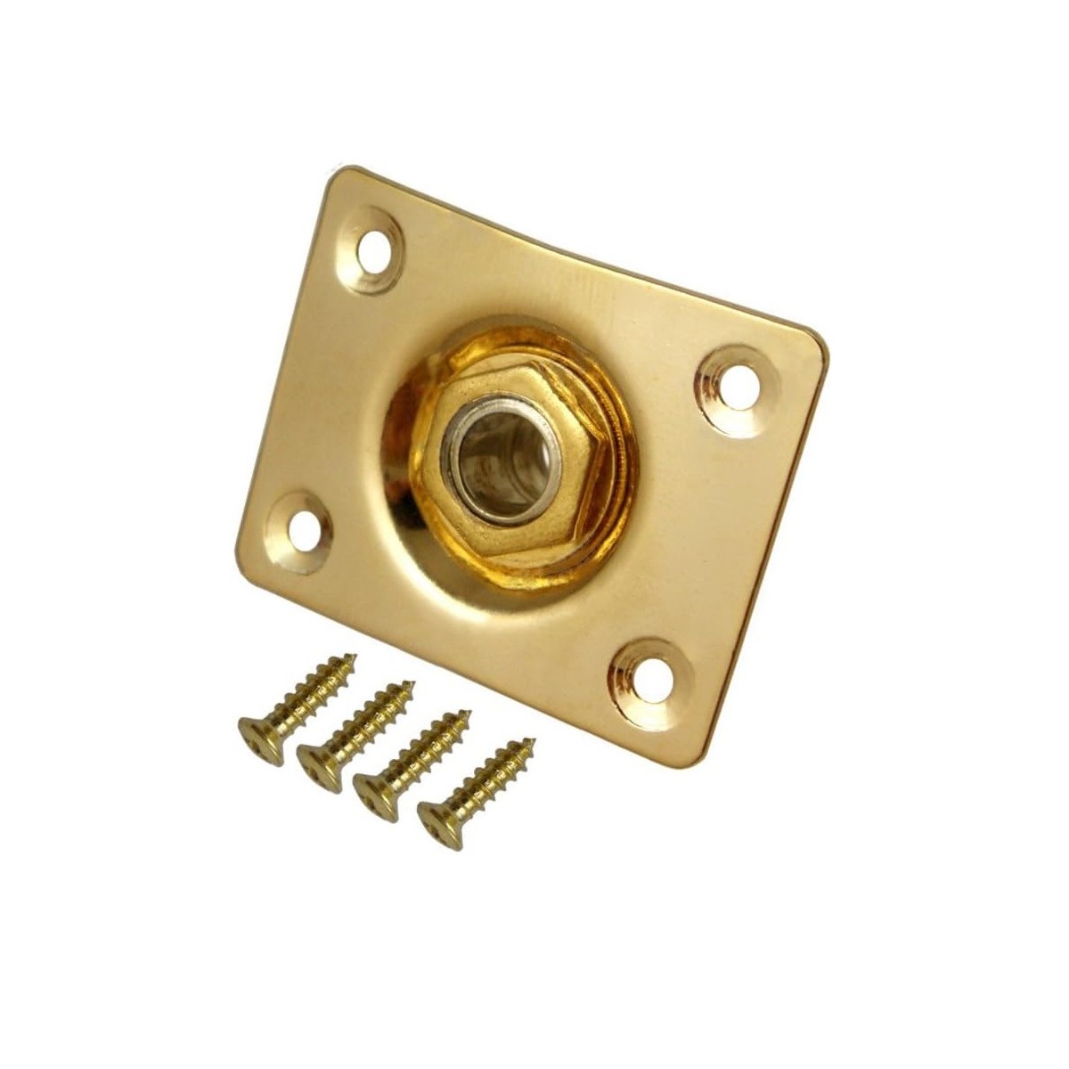 Ligzdas plāksne ar skrūvem stīgu instrumentiem Jack Plate F47 jack GD