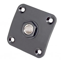 Ligzdas plāksne 35x35 ar skrūvem stīgu instrumentiem Jack Plate F49 jack BK