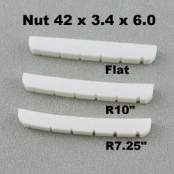 Augšējais slieksnis elektriskajai ģitārai 42mm SP-NTEL-42R10 bone 