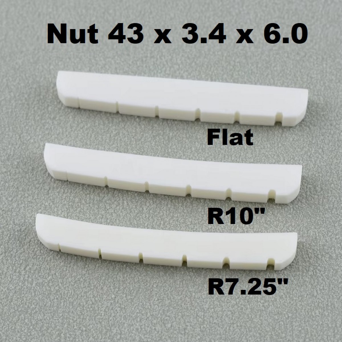 Augšējais slieksnis elektriskajai ģitārai 43mm SP-NTEL-43Flat bone