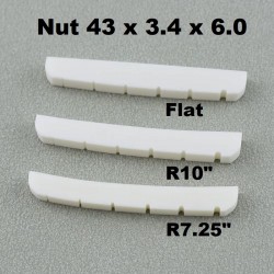Augšējais slieksnis elektriskajai ģitārai 43mm SP-NTEL-43Flat bone 
