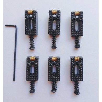 Ģitāras bridge saddle F63R BK