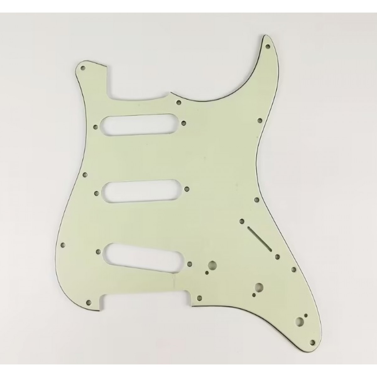 Dekoratīvais aizsargelements ģitārai, guitar pickguard plate cover SP-PKEL-STGR Stratocaster modelis gaiši zaļšб 3 slāņu