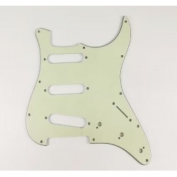 Dekoratīvais aizsargelements ģitārai, guitar pickguard plate cover SP-PKEL-STGR Stratocaster modelis gaiši zaļšб 3 slāņu