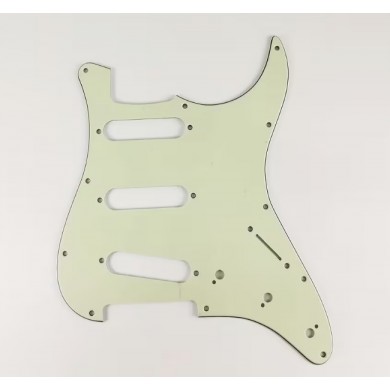 Dekoratīvais aizsargelements ģitārai, guitar pickguard plate cover SP-PKEL-STGR Stratocaster modelis gaiši zaļšб 3 slāņu