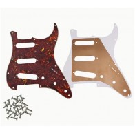 Dekoratīvais aizsargelements ģitārai, guitar pickguard plate cover SP-PKEL-STTO Stratocaster modelis tortoise, 3 slāņu