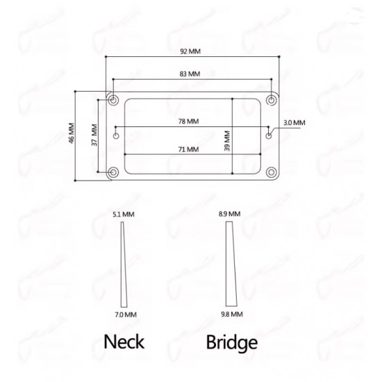 Pickup cover set BLACK flat