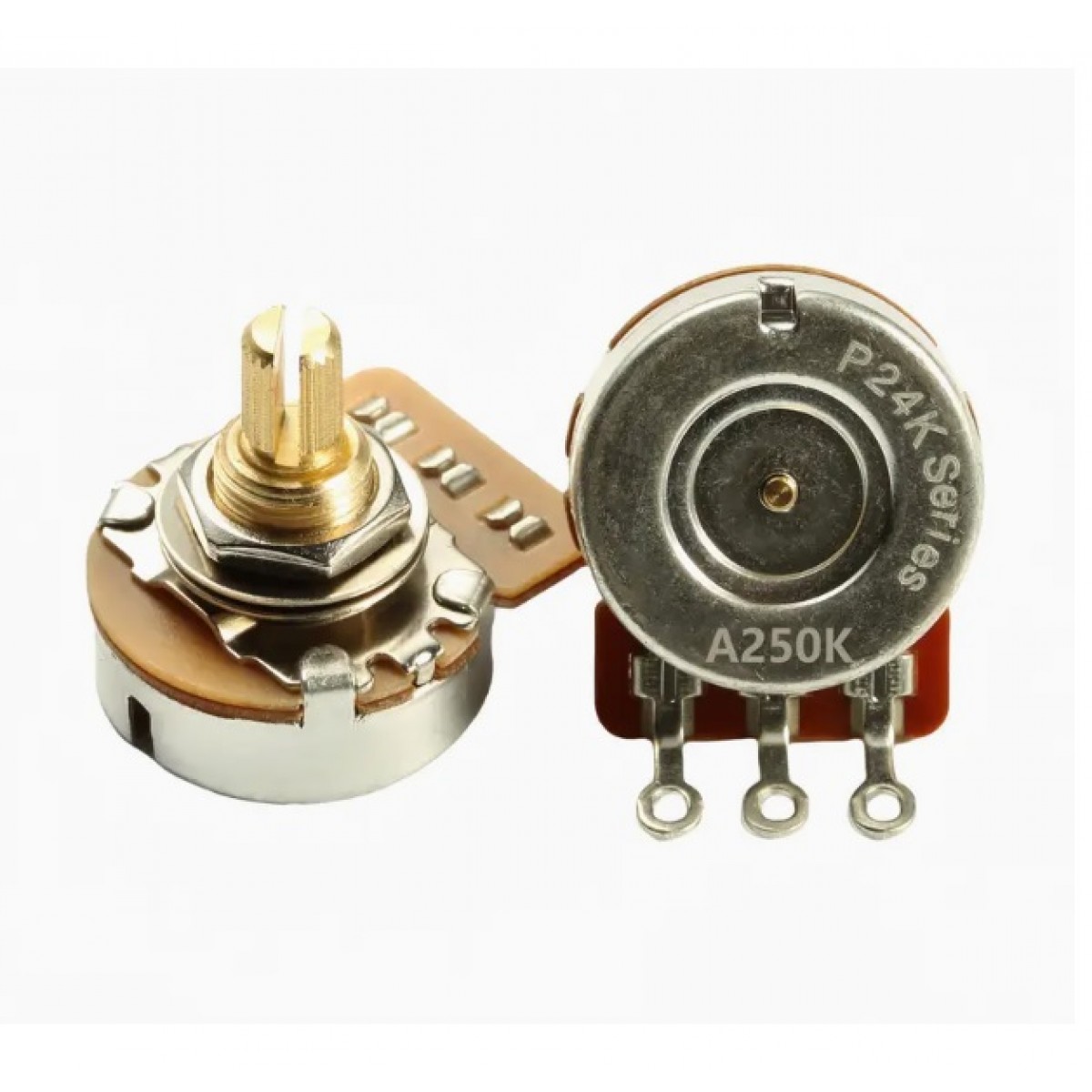 Ģitāras potenciometrs lineārs H80 TONE 24-16SL-A250K