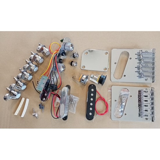 Ģitāras Telecaster rezerves daļas  (komplekts) Spare parts TELE